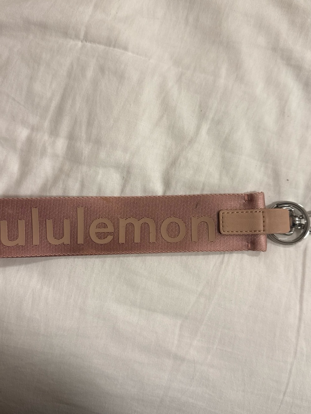 lululemon athletica Blush Pink Logo Strap Key & Card Holder